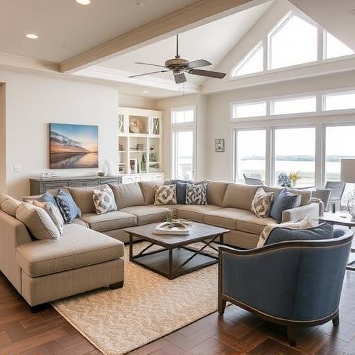 Image of The Sunset Cove Sectional, demonstrating its spacious and inviting design.